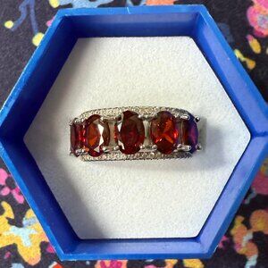 925 Sterling Silver Gemstone Ring – Size 7